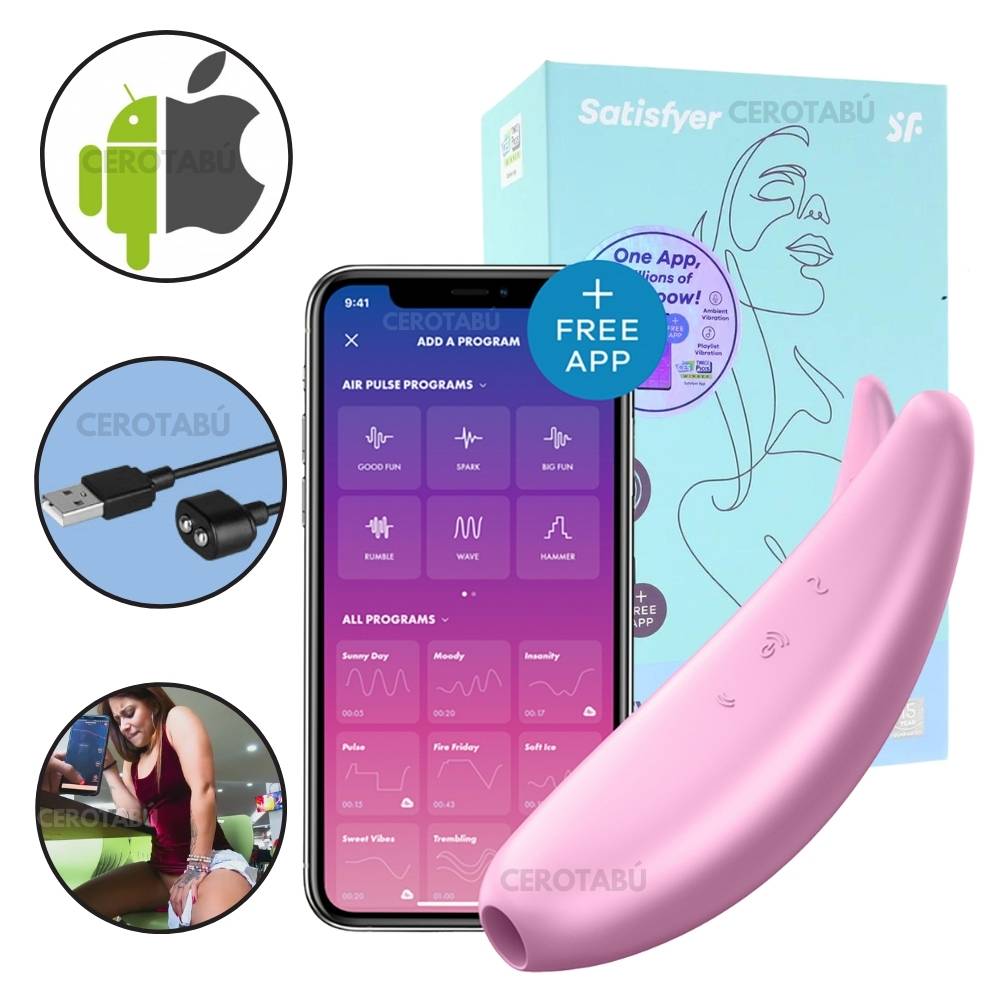 Satisfyer Succionador De Clitoris Curvy 3+ App